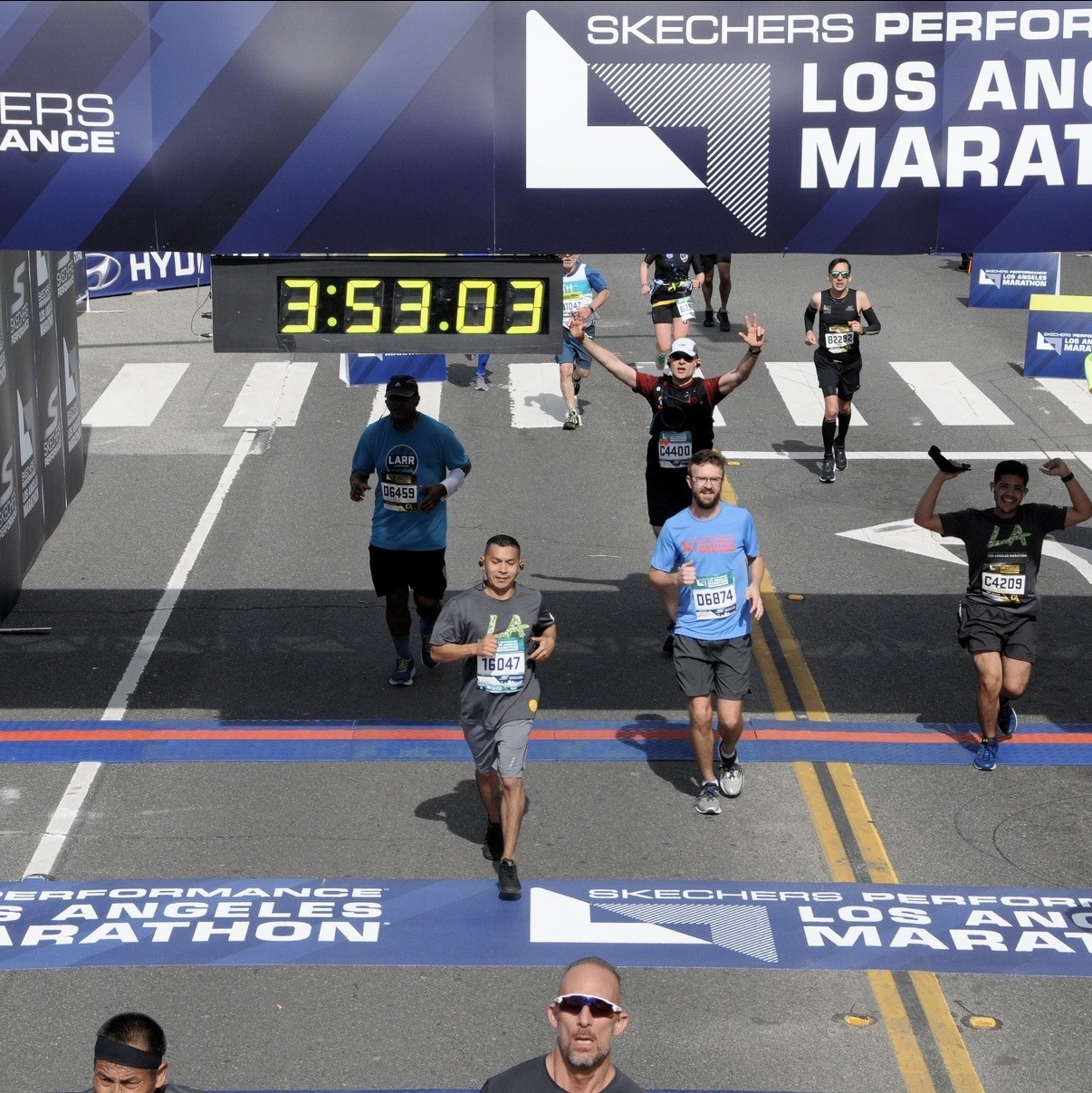 Armando running the Los Angeles Marathon